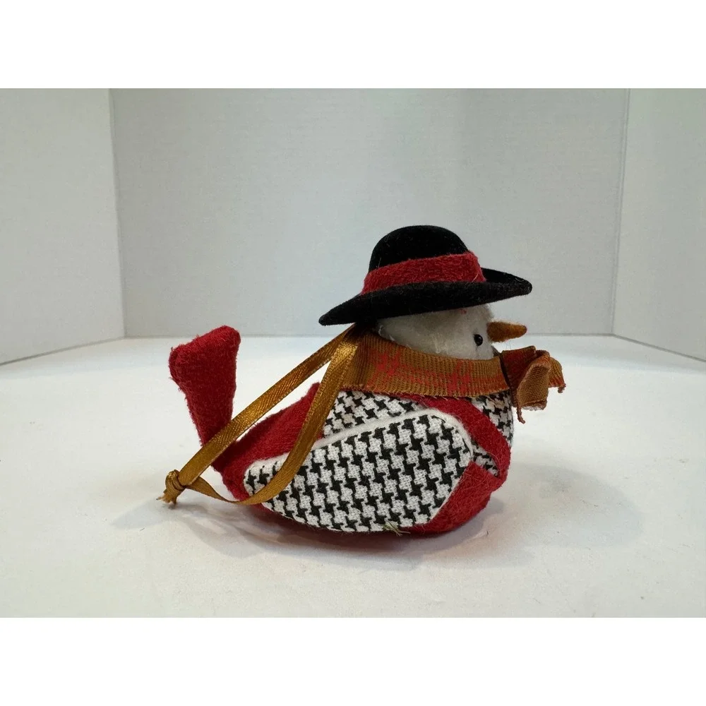 Set of 2 Target Featherly Friends 2017 Winter Bird Ornaments Red Christmas Decor